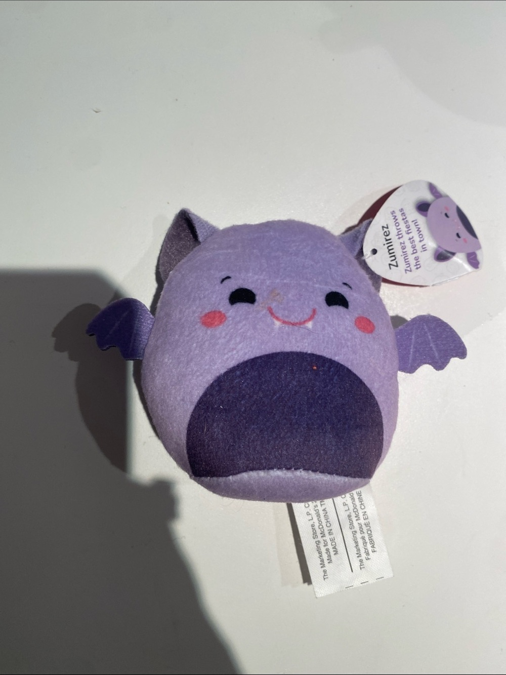 3 for $10- Zumirez Squishmallow Purple Bat Plush McDonald’s Mini